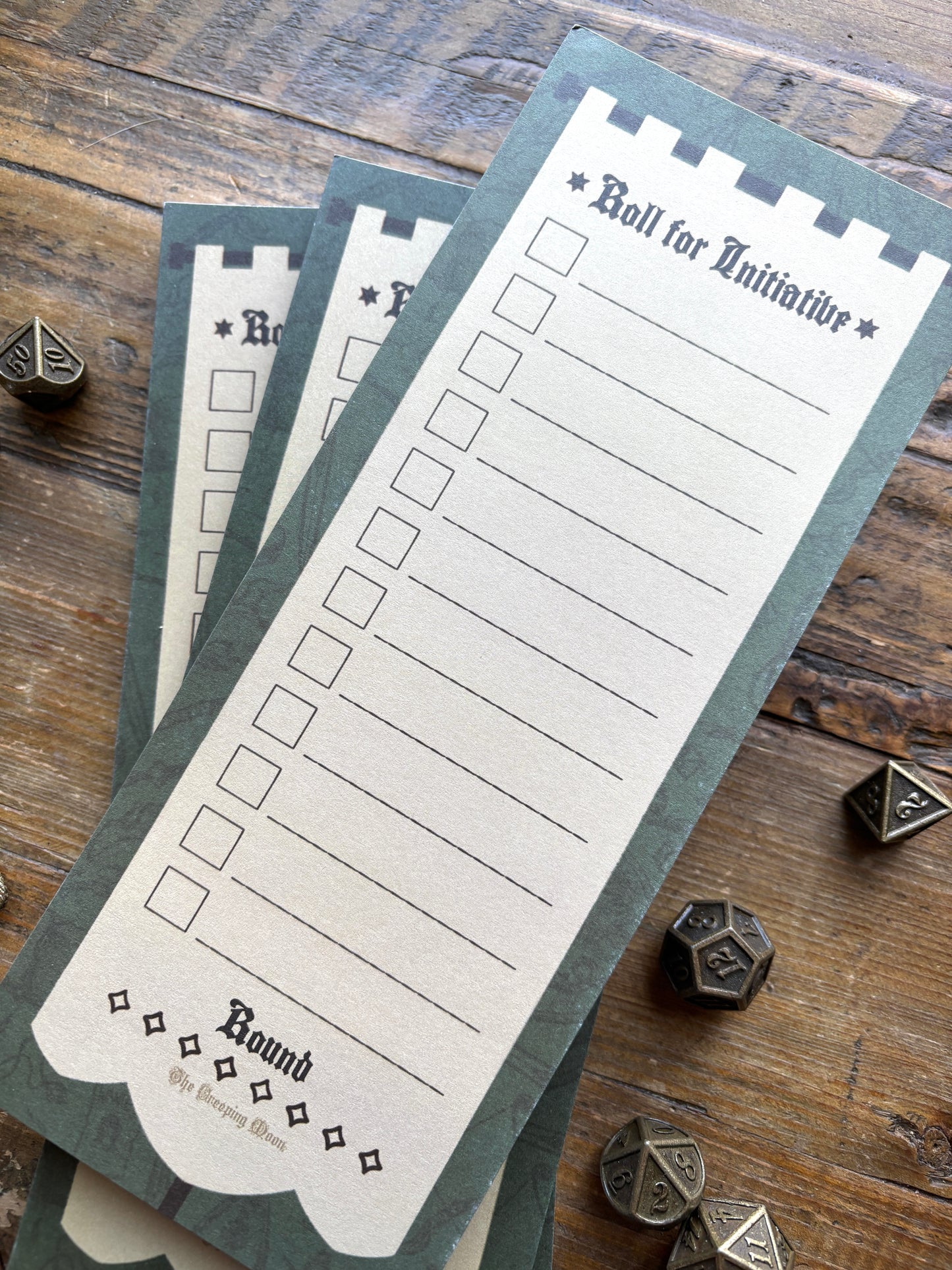 Initiative list notepad