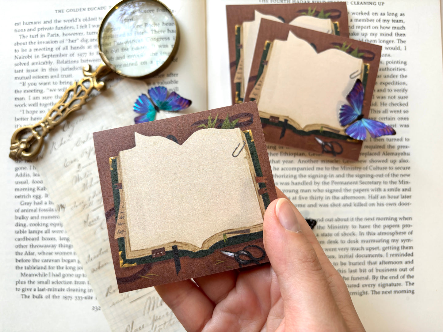 Botanist's book sticky note