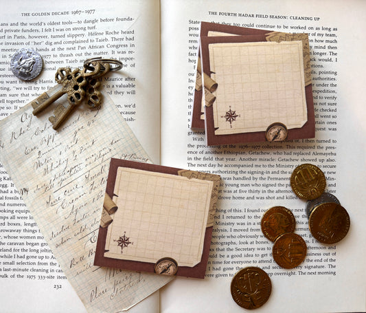 Cartographer's map sticky note