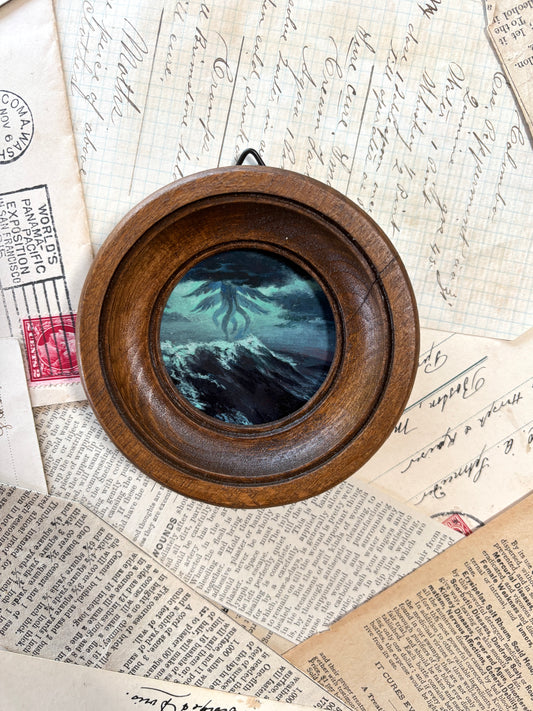 Mini eldritch horror blue - original painting