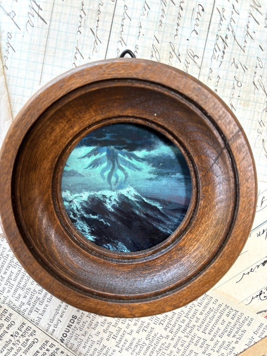 Mini eldritch horror blue - original painting