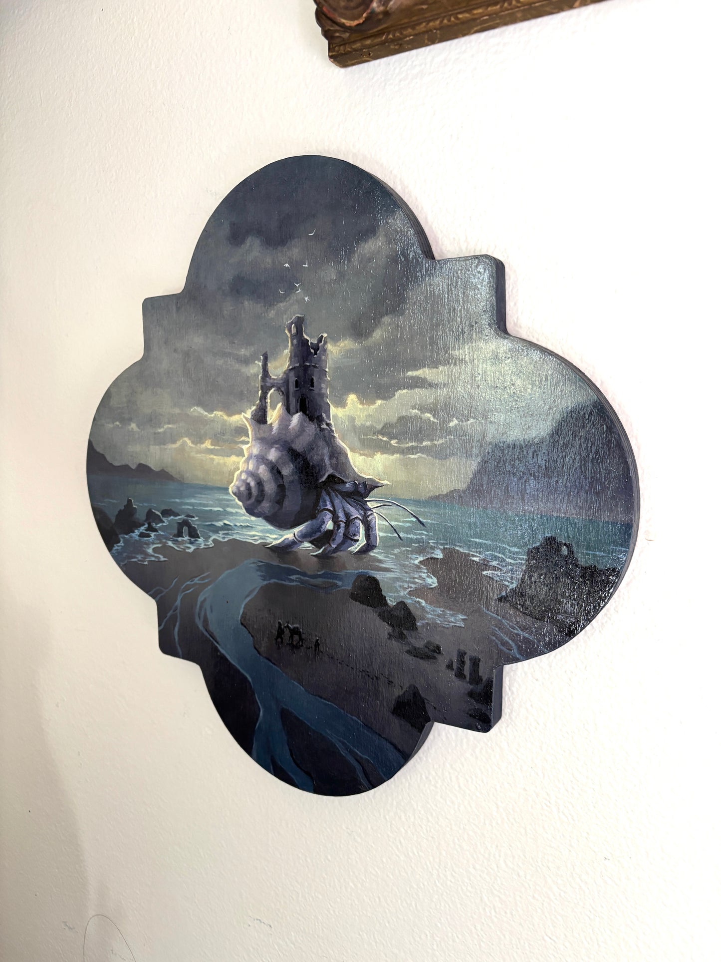 The House of Solitude - original acrylic painting on wood panel