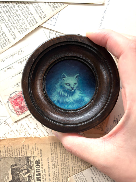 Mini ghost kitty - original painting