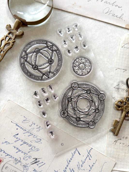 Arcane sigils clear stamp set