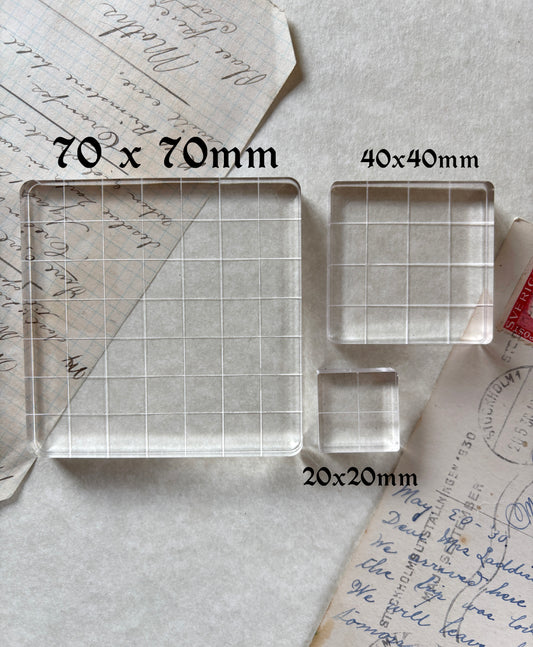 Acrylic stamping blocks