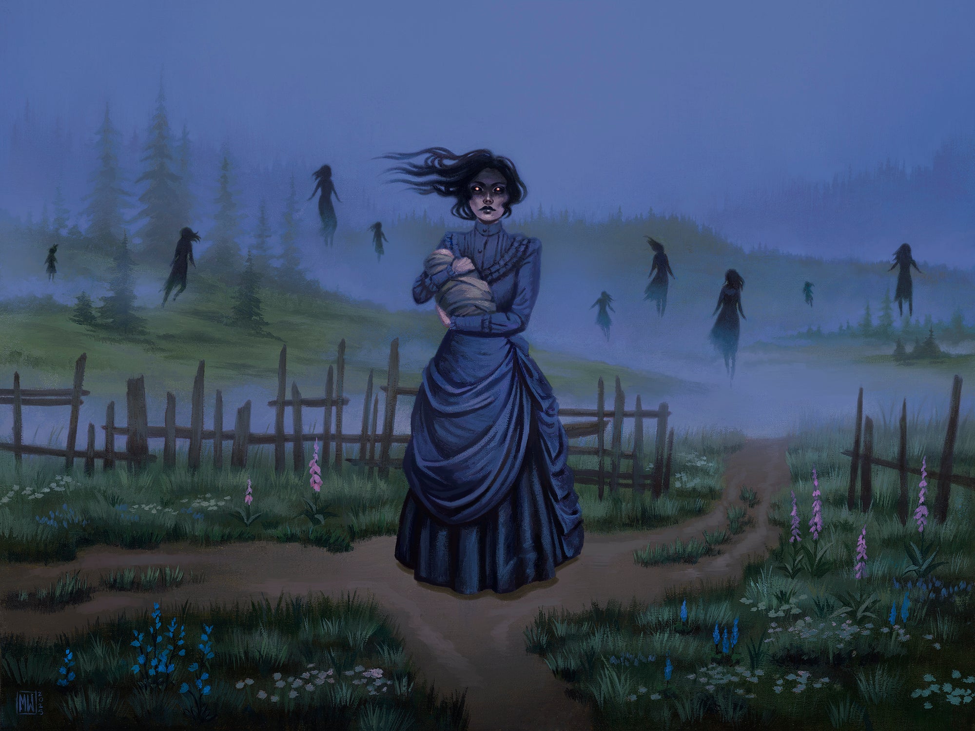 The Coven - 8x10 fine art print – The Creeping Moon