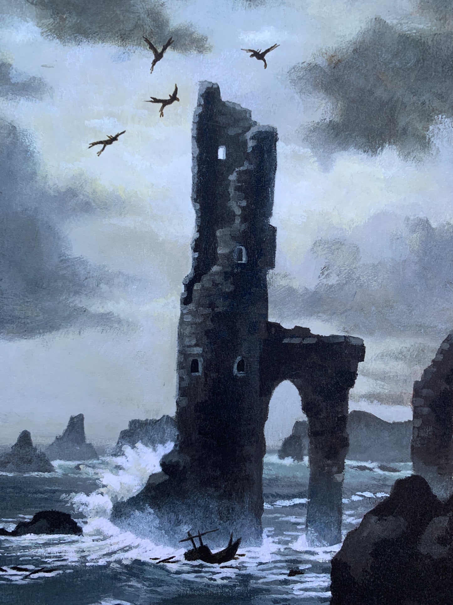 Tower ruins fine art print