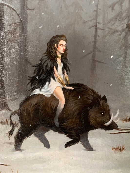 Original painting - "Freya's Woods"