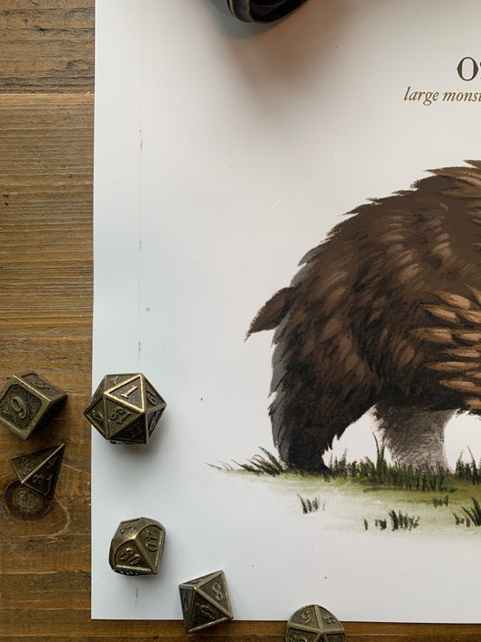 Owlbear 8x10 fine art print