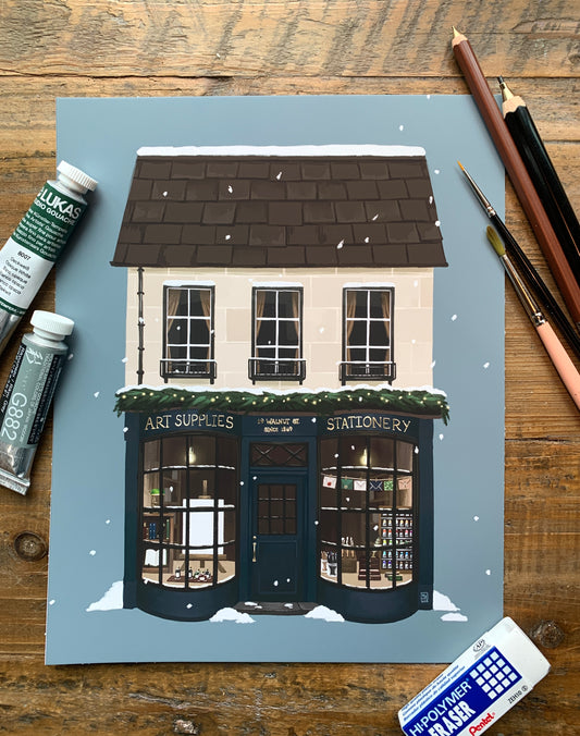 Stationery store fine art print