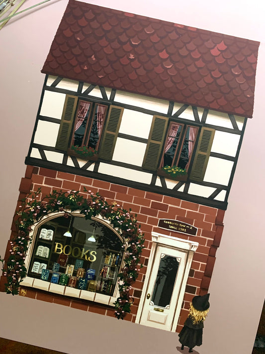 The Bookstore fine art print