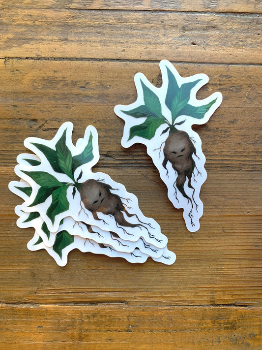 Mandrake clear vinyl sticker