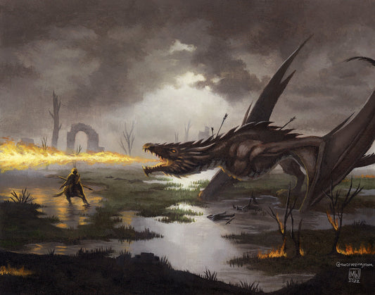 The Dragon-burnt Lake fine art print