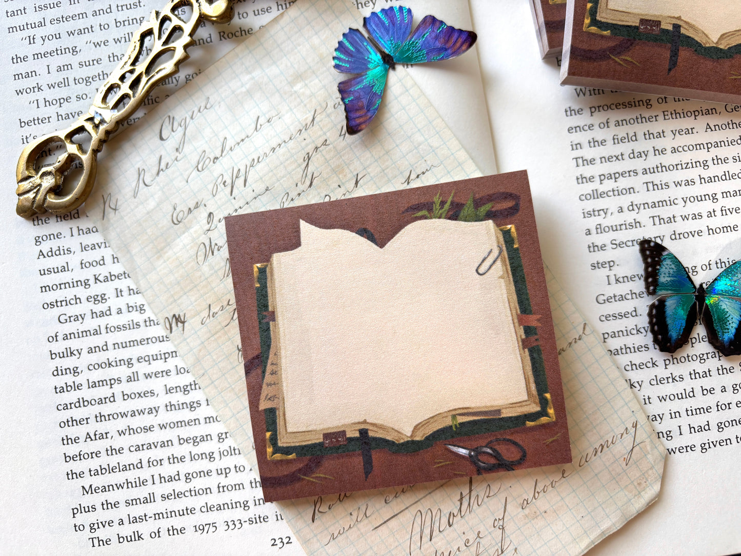 Botanist's book sticky note