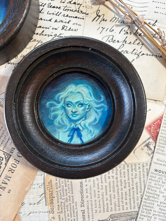 Mini ghost girl - original painting