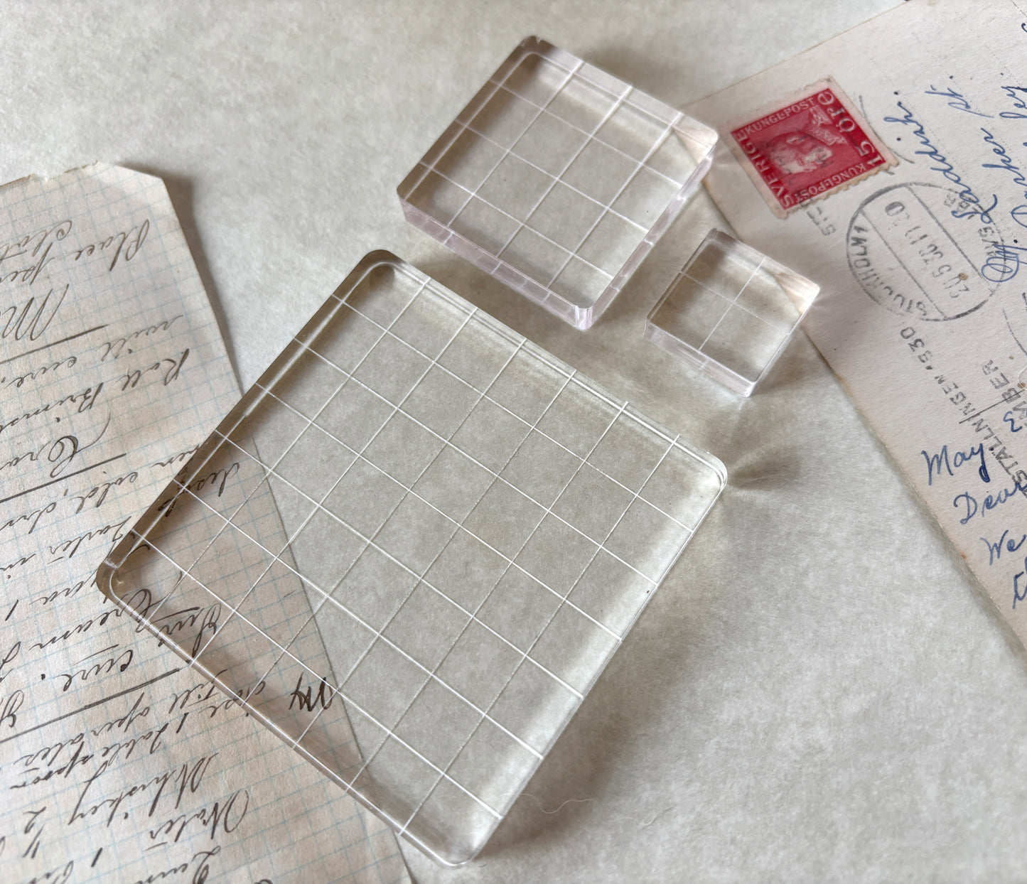 Acrylic stamping blocks