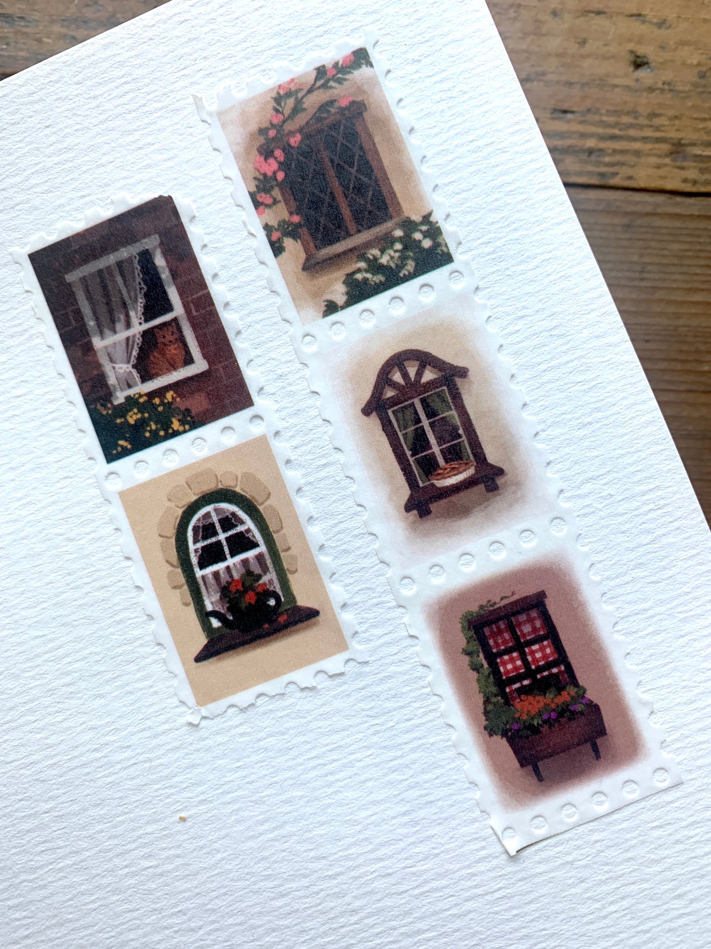 Cottage windows stamp washi tape - The Washi Station collab