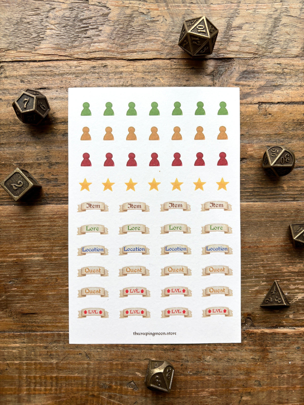 Washi sticker set - tabletop planner stickers