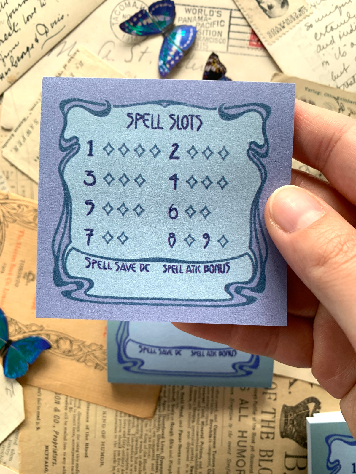 Slots Sticker Note Spell slot sticky note – The Creeping Moon