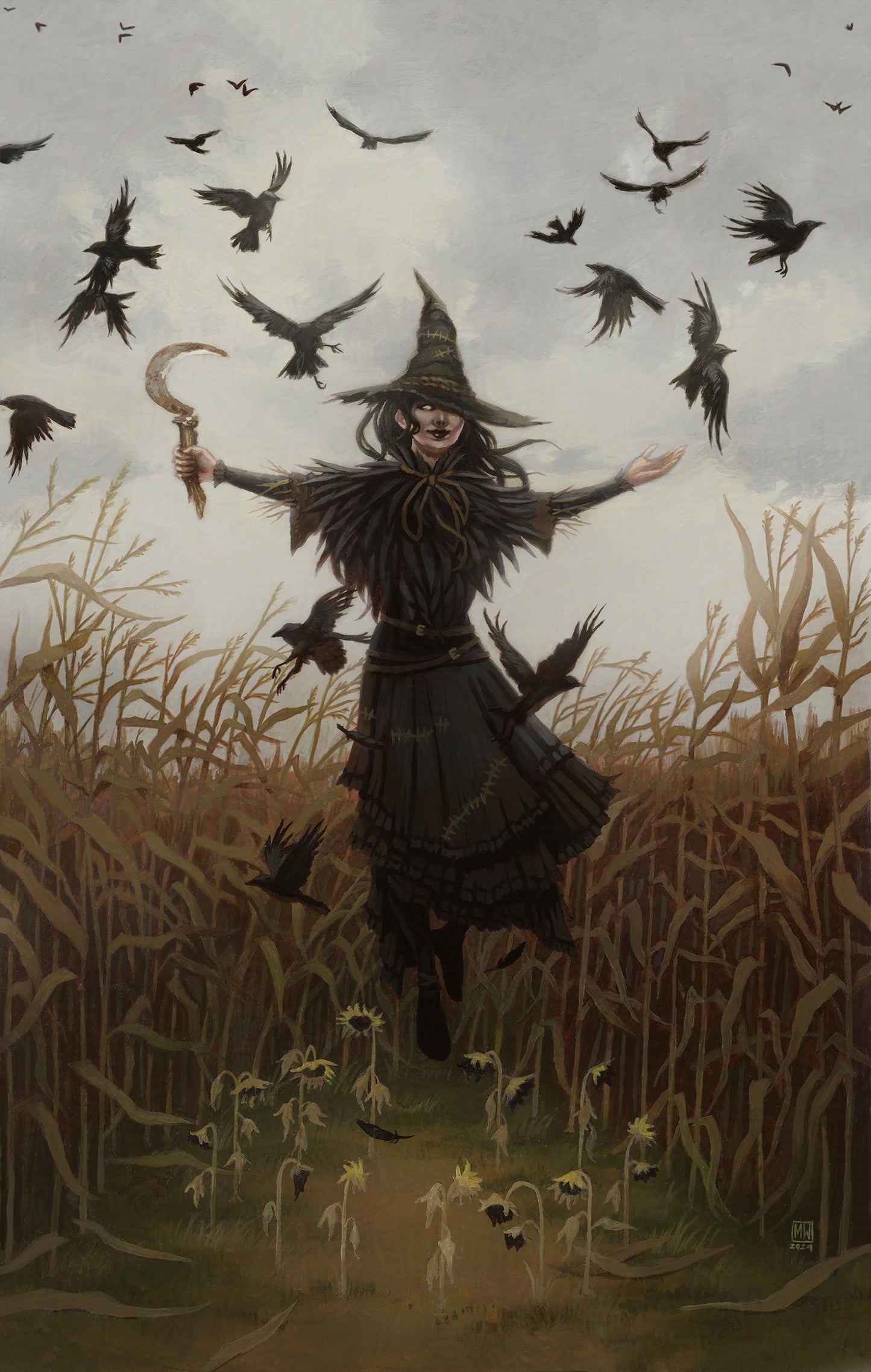 The Crow Witch 8x10 fine art print