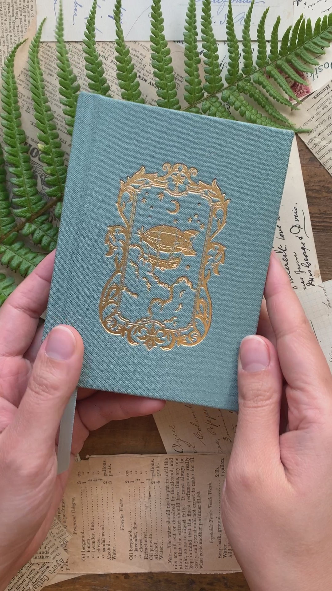 The Voyager - passport size watercolor sketchbook, 300gsm