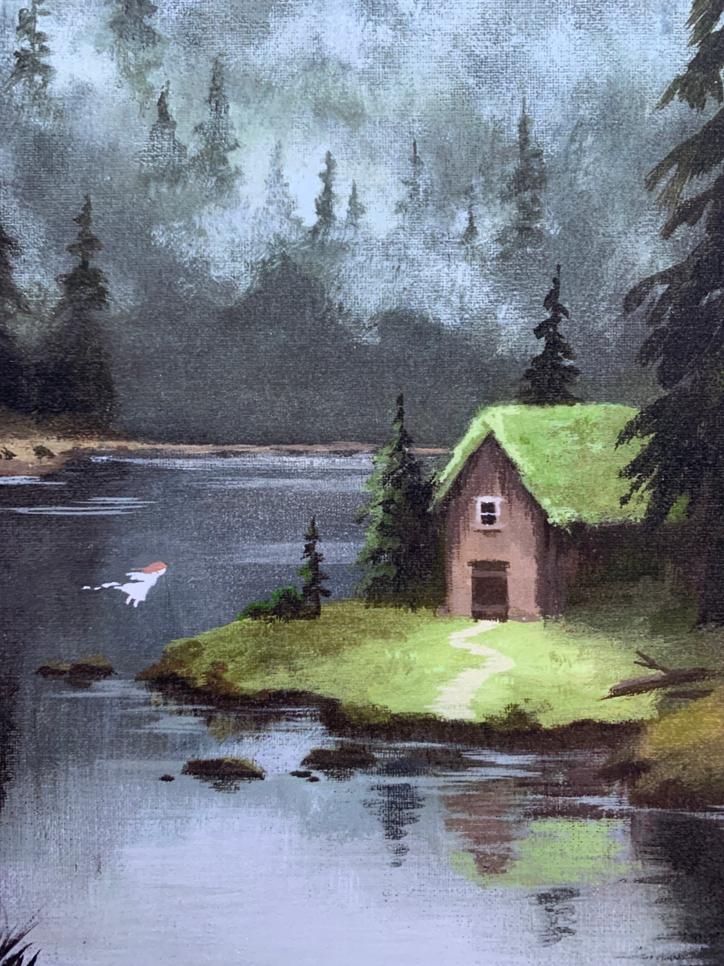 Forest cottage 8x10 print
