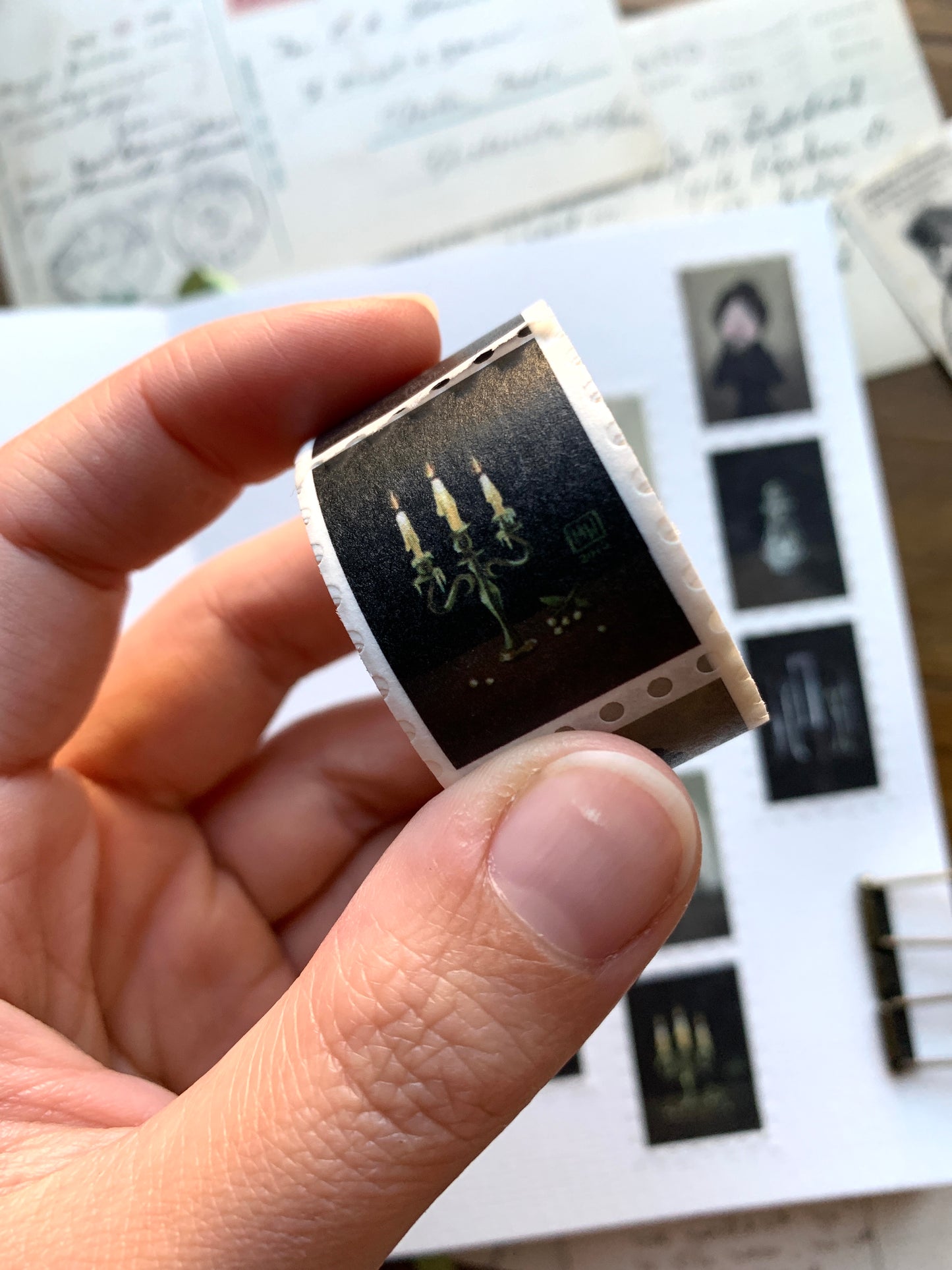 Haunted Victorian Manor stamp washi tape