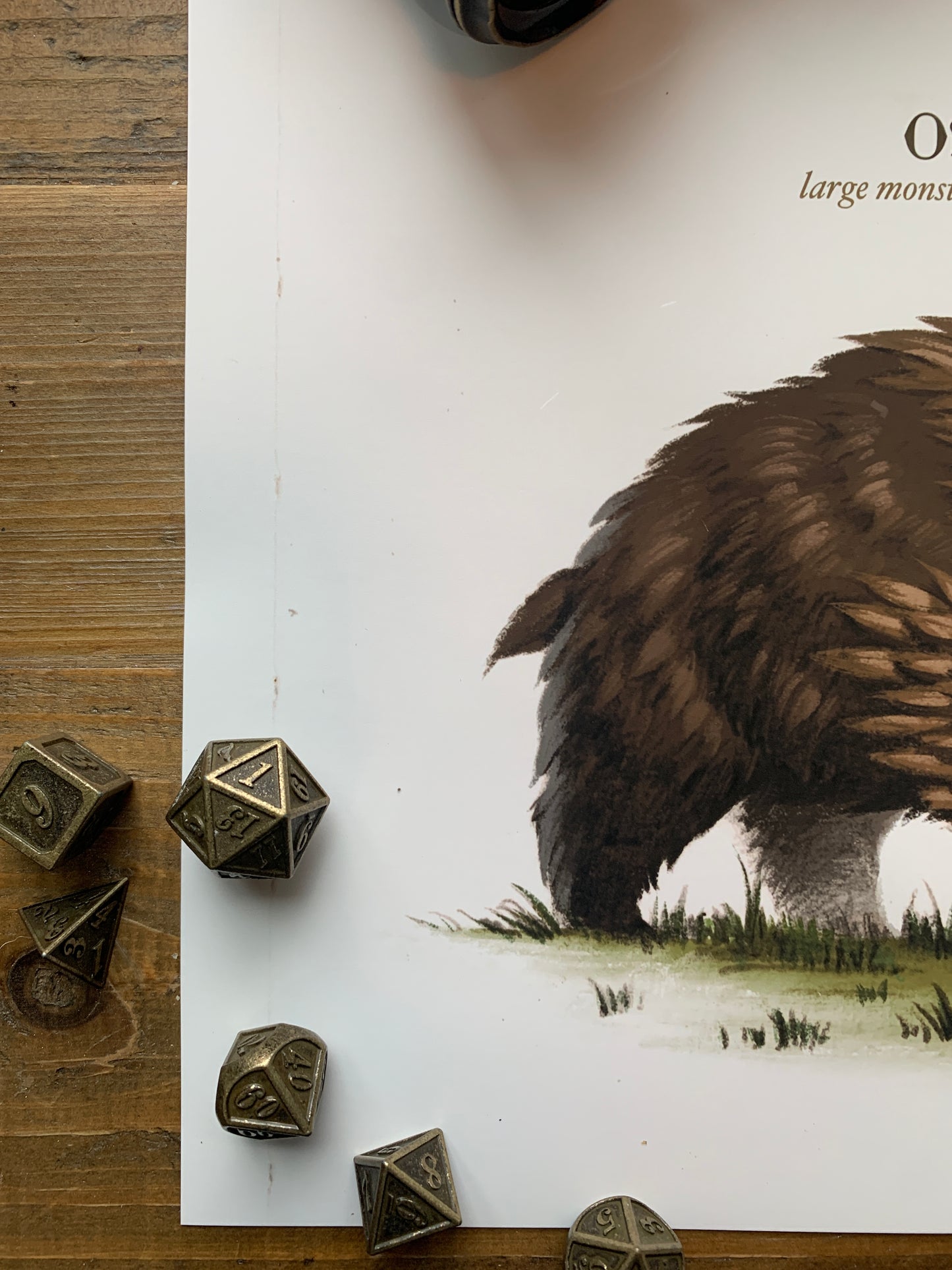 Owlbear 8x10 Fine Art Print The Creeping Moon owlbear-8x10-fine-art-print-the-creeping-moon